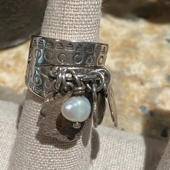 Silpada pearl coin cha-cha ring - Main Image